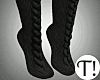 T! Knit Black Socks