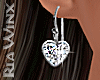 Diamond Heart Earrings S