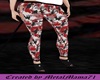 Red camo leggings