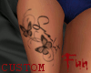 FUN Scarlet leg tattoo