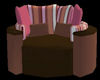 Pink and Brown Chair