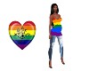 Pride Flag Maternity Fit