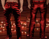 XMAS RED LEATHER PANTS