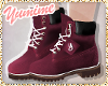 [Y] Maroon Chill Booties