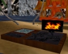 hot tub fireplace seat