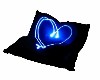 BLUE HEART PILLOW SEAT