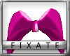 EX! Pink PVC Hair Bow