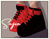 Ⓢ Red & Black Shoes