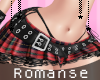 Goth Red Plaid Skirt