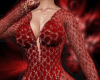 Red GlitterGala Bodysuit
