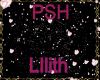 PSH light pink hart star