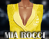 Yellow Leather Blazer