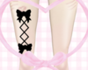 black leg bow/ ribbon <3