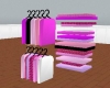 pink shelf clothes