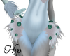 *T*Teal flower hip fur