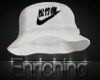 E:.White  Bucket Hat