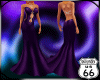 SD Purple Silver Gown