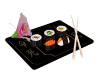 Elegant Sushi Plate