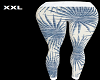 XXL Palm Frond WhiteBlue
