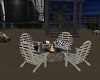 Beach Chairs Fire Pit