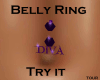 Purple Diva Belly Ring
