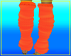Orange leg warmers