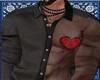 Red Crystal Heart Top