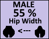 Hip Scaler 55% Male