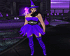 Purple cute witch set /M