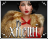 -xR- Fur Shawl Gold