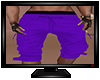 Knee Length Purple Short