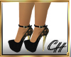 CH-*Yamina Black Heels