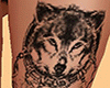 Wolf Dreamer Leg Tattoo