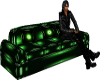 (AL)Green PVC Sofa