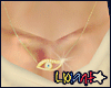 L|. Gold Eyes Necklace