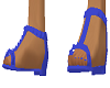 sandals solid blue