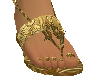 sandalia romana oro