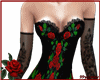 roses black dress