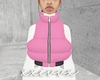 pink  puffer vest