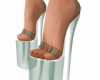 clear green heels