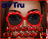 Kissing glasses animated