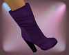 *S* Purple Suede Boots