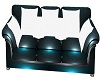 teal-white sofa