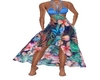 Blue Tropic Bikini Dress