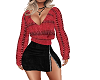 Curvy Red Sweater