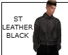 ST LEATHER JACKET BLACK
