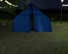 small blue tent