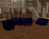 Black Blue Couch 