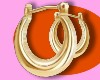 ✢ thick gold hoop