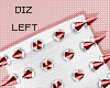 !!D Ankle Spike Red L